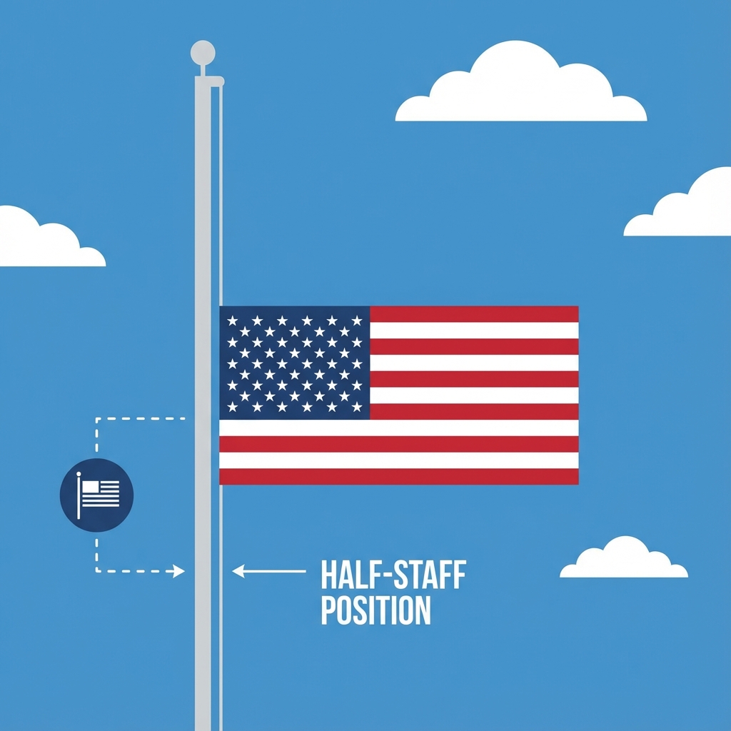 Flag etiquette infographic